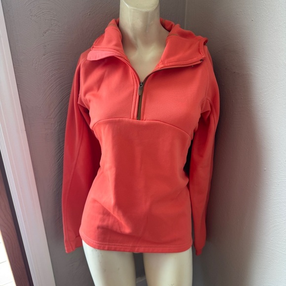 Puma Tops - Puma quarter zip pullover hoodie size small orange women's